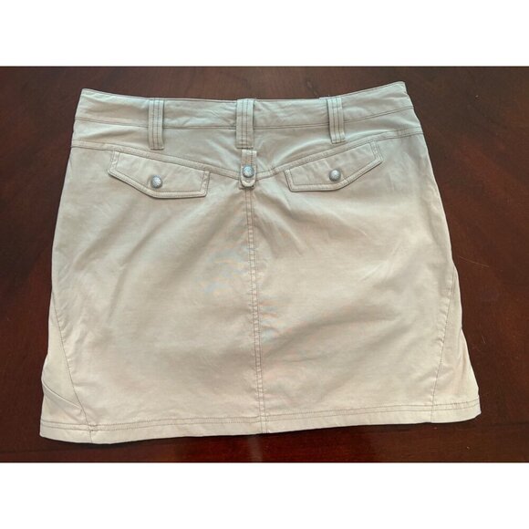 Athleta Active Quick Dry Dipper Casual Utility Skirt Skort in Tan Size 8 - Picture 4 of 12